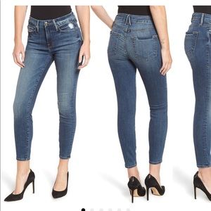 Good American Good Legs ripped cropped skinny
